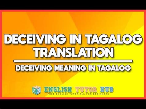 Decency in Tagalog .